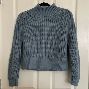H&M Dusty Blue Turtleneck Sweater